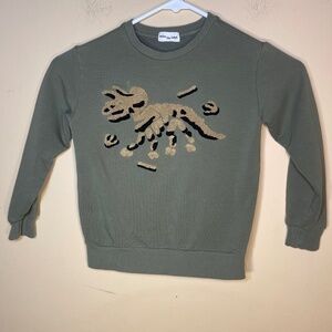 Miles the label Tri Fossil Chenille Embroidered Sweatshirt